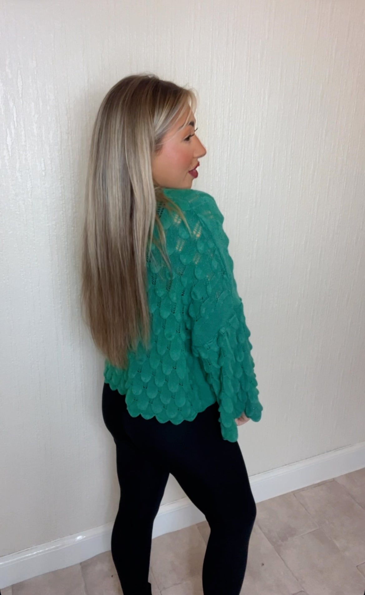 Bubble cropped jumper